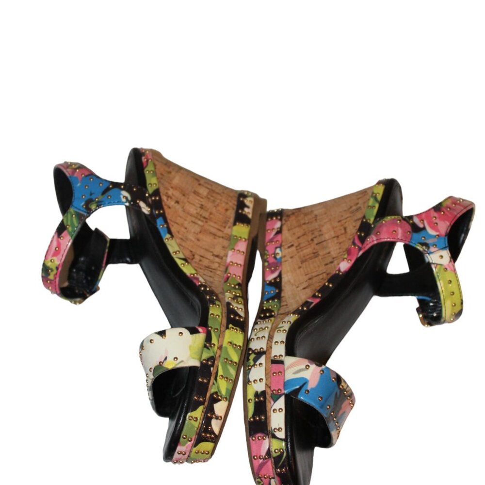 CLEARANCE SALE! Limelight Rafaella Size 7 Open Toe Studded Floral Pre-Loved - Picture 5 of 9